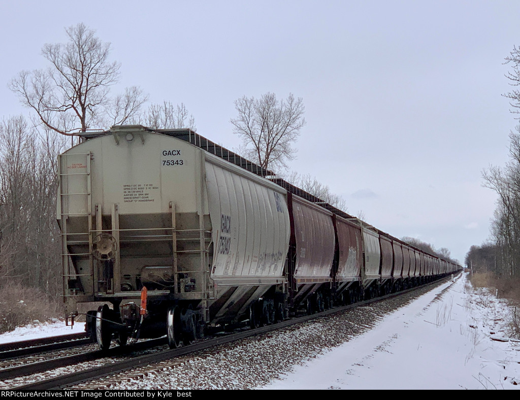 grain cars away 